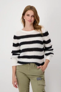 Jumper with striped pattern