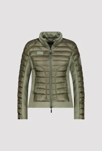 Quilted jacket with neoprene