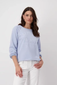 Sweatshirt mit toniger Schrift