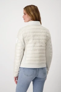 Quilted jacket with neoprene