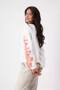 Sweatshirt with mandala pattern