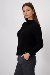 Basic Stehkragen Pullover