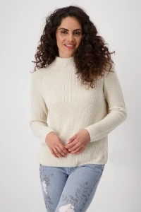 Basic stand-up collar jumper