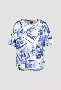 T-shirt with polaroid pattern