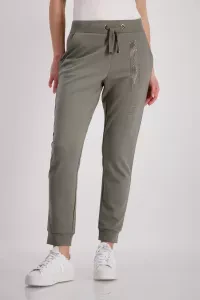 Jogging bottoms with rhinestones and script