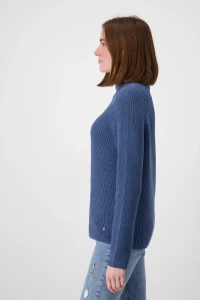 Basic Stehkragen Pullover