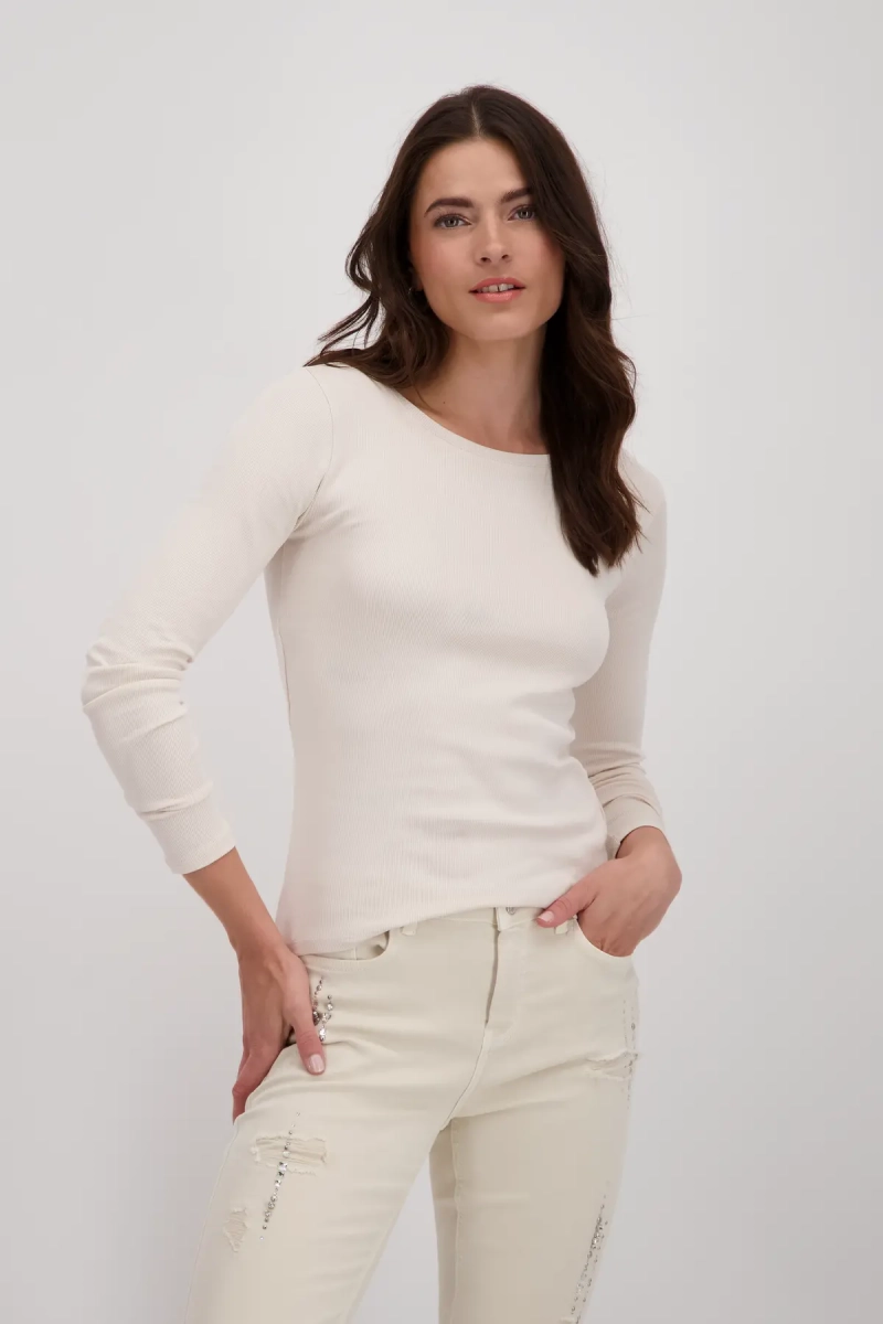 Monari Basic Shirt aus Pima Baumwolle