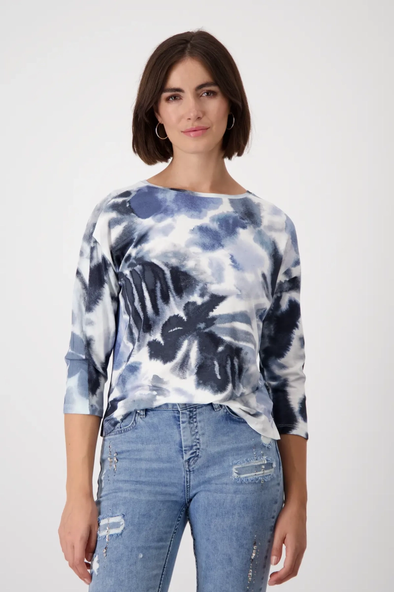 Monari Shirt mit Blumenmuster