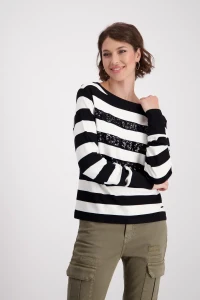 Sweatshirt with tone-on-tone sequins