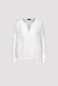 Blouse-style shirt with rhinestones