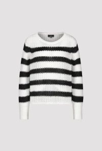 Jumper with striped pattern