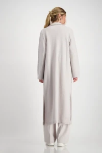 Long coat made of boiled wool