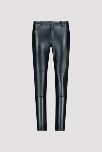 Leather look trousers 