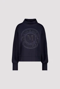 Emblem print sweatshirt