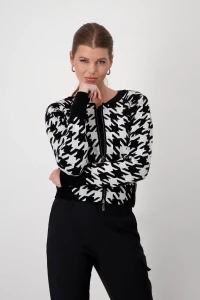 Houndstooth cardigan