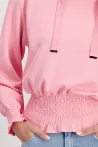 Smocked sweatshirt