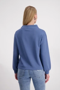 Stand-up collar sweatshirt