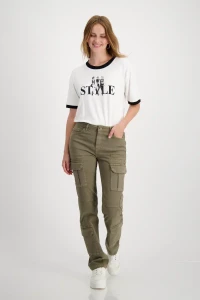 Cargo trousers with patch