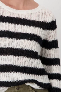 Jumper with striped pattern