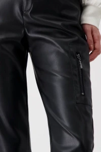 Faux leather pants