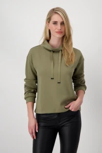 Stand-up collar sweatshirt