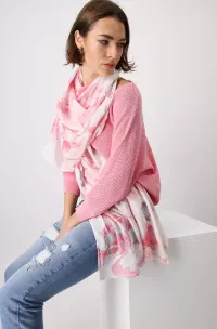 Light floral scarf