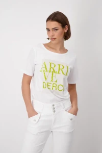 T-shirt with sequin script