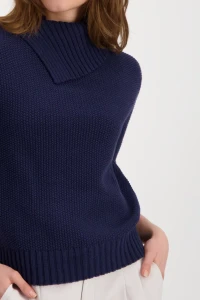 Reiskorn Pullover mit Rollkragen