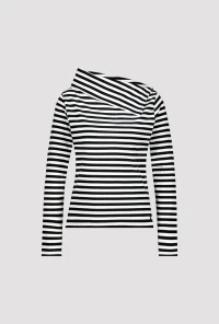 Shirt with striped pattern