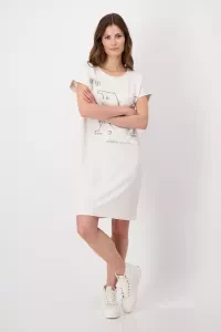 Sweatdress with rhinestone writing