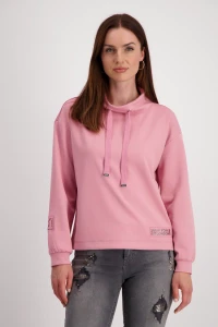 Stand-up collar sweatshirt