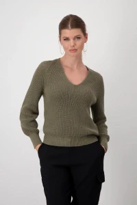 Knitted jumper with lurex