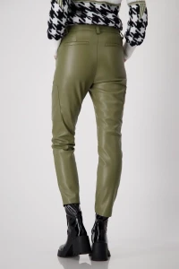 Faux leather pants