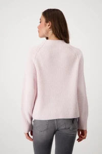 Jumper with mix of textures