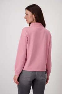 Stand-up collar sweatshirt