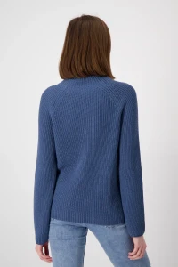 Basic Stehkragen Pullover