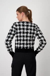 Houndstooth cardigan