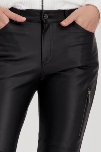 Leather look trousers 