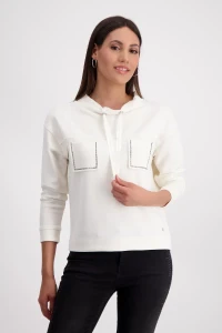 Sweatshirt with embellished pockets