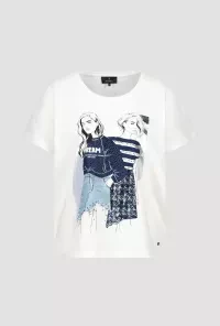 T-shirt with women's print