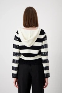 Striped knitted jumper