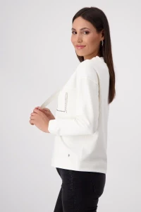 Sweatshirt with embellished pockets