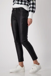 Leather look trousers 