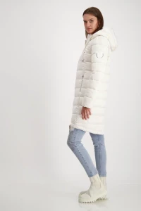 Quilted coat with hood