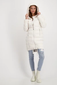 Quilted coat with hood