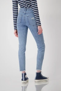 Jeans with rips and embellishment