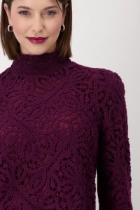 Jumper with Cornelly crochet pattern