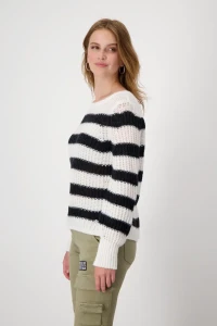 Jumper with striped pattern