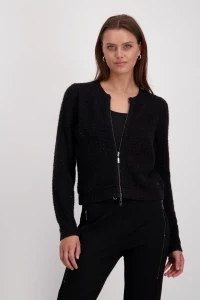 Glitzernde Bouclé-Jacke