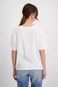 T-shirt with floral embroidery